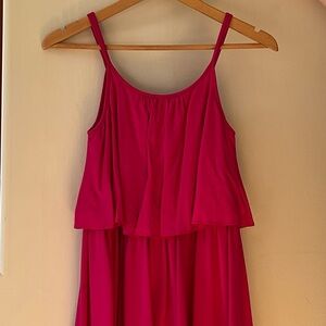 Polo by Ralph Lauren Hot Pink Maxi Dress